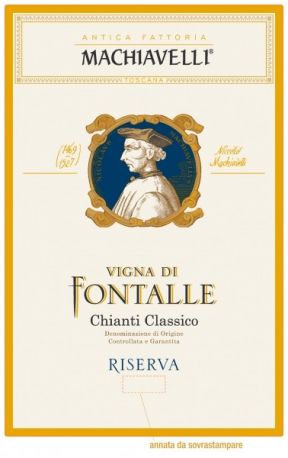 Вино Machiavelli, "Vigna di Fontalle", Chianti Classico Riserva DOCG, 2005 - Фото 2