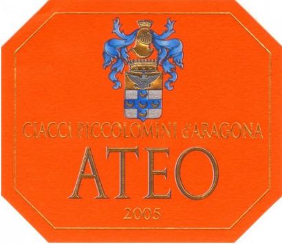 Вино Ciacci Piccolomini d'Aragona, "Ateo", Sant'Antimo Rosso DOC, 2005 - Фото 2