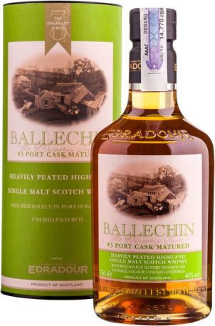 Виски "Ballechin" #3, Port Cask Matured, gift box, 0.7 л - Фото 1