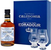 Виски Edradour, "Caledonia" 12 years old, gift box with 2 glasses, 0.7 л Виски Edradour, "Caledonia" 12 years old, gift box with 2 glasses, 0.7 л