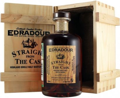 Виски Edradour, Sherry Cask Finish, 10 years, 2001, gift box, 0.5 л - Фото 1