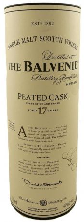 Виски "Balvenie" Peated Cask, 17 Years Old, gift tube, 0.7 л - Фото 2