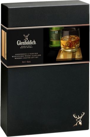 Виски "Glenfiddich", 12 Years Old, gift set with glass and glass mat, 0.7 л - Фото 2