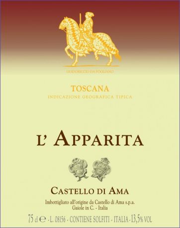 Вино Merlot IGT "l'Apparita", 2009 - Фото 2