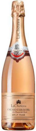 Игристое вино "LaCheteau" Brut Rose, Cremant de Loire AOC