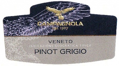 Вино Campagnola, Pinot Grigio, Veneto IGT - Фото 2