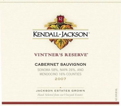 Вино Kendall-Jackson, "Vintner's Reserve" Cabernet Sauvignon, 2007 - Фото 2