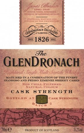 Виски "Glendronach" Cask Strength, 0.7 л - Фото 2