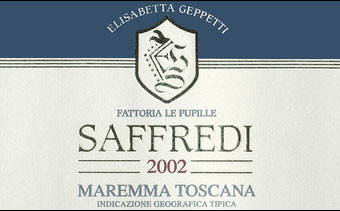 Вино Fattoria Le Pupille, "Saffredi", Toscana Maremma IGT, 2002 - Фото 2