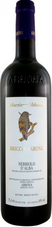Вино Abbona, "Bricco Barone", Nebbiolo d'Alba DOC, 2007 - Фото 1