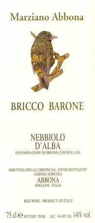 Вино Abbona, "Bricco Barone", Nebbiolo d'Alba DOC, 2007 - Фото 2