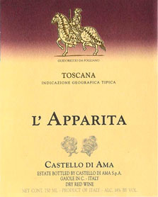 Вино Castello di Ama, Merlot IGT l'Apparita, 2003, 1.5 л - Фото 2
