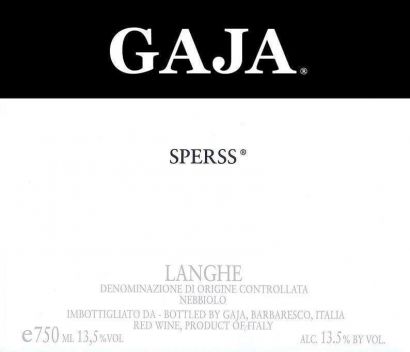 Вино Gaja, "Sperss", Langhe DOC, 2000 - Фото 2