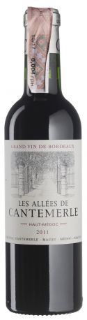 Вино Les Allees de Cantemerle 2011 - 0,375 л