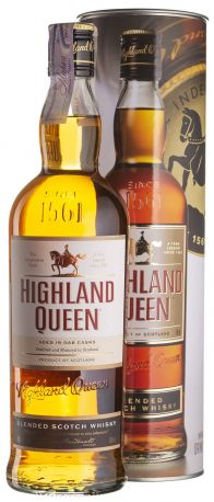Виски Highland Queen + тубус 0,7 л
