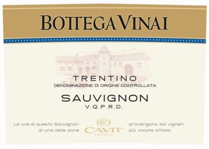Вино Cavit, "Bottega Vinai" Sauvignon, 2012 - Фото 2