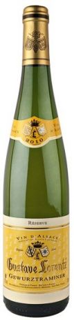 Вино Gustave Lorentz, Gewurztraminer Reserve, Alsace AOC, 2010 - Фото 1