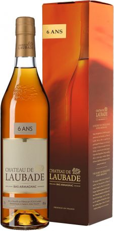 Арманьяк Chateau de Laubade 6 Ans, gift box, 0.7 л