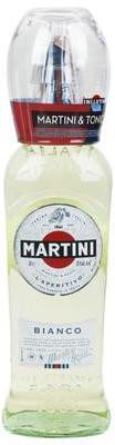 Вермут "Martini" Bianco with glass, 1 л - Фото 1