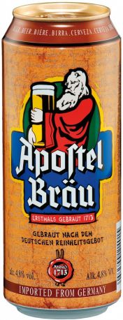 Пиво "Apostel Brau", in can, 0.5 л