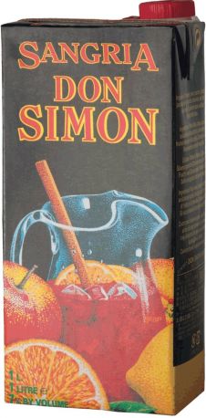 Вино "Don Simon" Sangria, Tetra Pak, 1 л