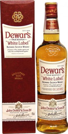 Виски Dewar's "White Label", gift box, 1 л - Фото 1