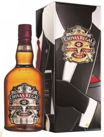 Виски Chivas Regal 12 years old, gift box Patrick Grant, 0.7 л - Фото 1
