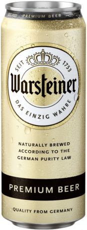 Пиво "Warsteiner" Premium Verum, in can, 0.5 л - Фото 1