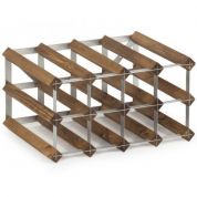 Аксессуар Стеллаж на 12 бутылок вина темный дуб Аксессуар Стеллаж на 12 бутылок вина темный дуб