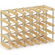 Аксессуар Стеллаж на 30 бутылок вина светлый дуб Аксессуар Стеллаж на 30 бутылок вина светлый дуб