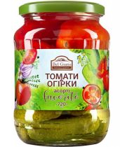 Ассорти Bel Gusto томаты и огурцы 720 мл Ассорти Bel Gusto томаты и огурцы 720 мл