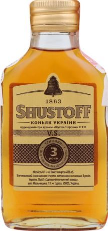 Коньяк Шустов V.S. 3 года выдержки 0.1 л 40% - Фото 1