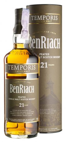 Виски BenRiach 21yo Temporis Peated, Tube 0,7 л