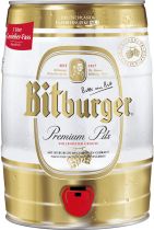 Пиво "Bitburger" Premium Pils, mini keg, 5 л Пиво "Bitburger" Premium Pils, mini keg, 5 л