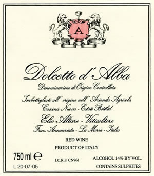 Вино Elio Altare, Dolcetto d'Alba DOC, 2012 - Фото 2