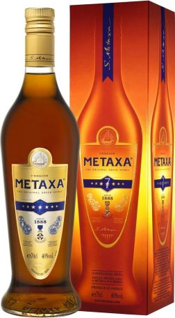 Бренди Metaxa 7*, gift tube, 0.7 л