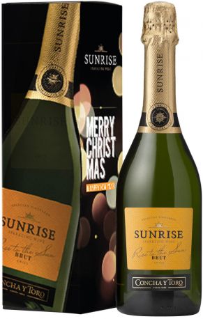 Игристое вино Concha y Toro, "Sunrise" Sparkling Brut, gift box - Фото 1