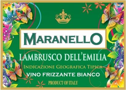 Игристое вино Maranello Wines, "Maranello" Lambrusco dell'Emilia IGT Bianco, semi-dolce - Фото 2