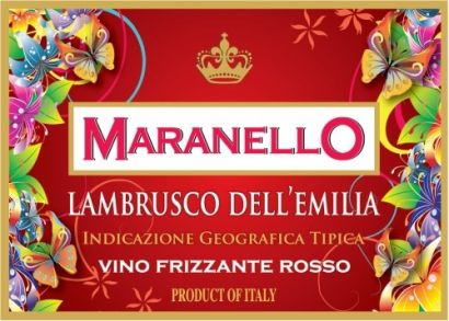 Игристое вино Maranello Wines, "Maranello" Lambrusco dell'Emilia IGT Rosso, semi-dolce - Фото 2