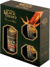 Виски Black Velvet Reserve 8 years, gift box with 2 glasses, 0.7 л - Фото 1