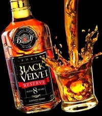 Виски Black Velvet Reserve 8 years, gift box with 2 glasses, 0.7 л - Фото 2