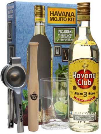 Ром "Havana Club" Anejo 3 years with mojito kit, 1 л - Фото 1