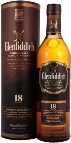 Виски Glenfiddich 18 Years Old, in tube, 0.75 л