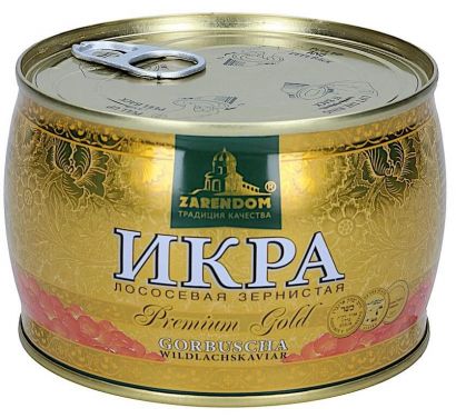Икра лососевая Zarendom Premium Gold горбуша 400 г - Фото 1