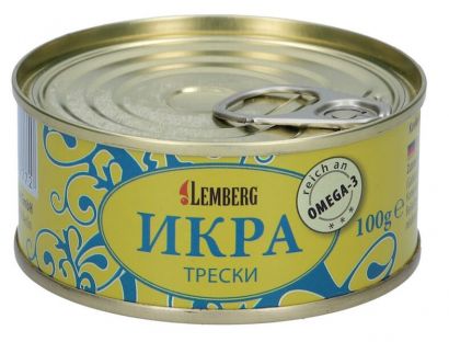 Икра трески Lemberg 100 г - Фото 1