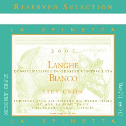 Вино La Spinetta, Langhe Bianco Sauvignon, 2009 - Фото 2