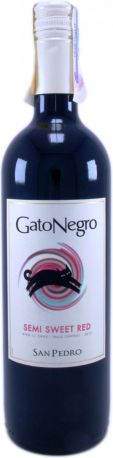 Вино San Pedro, "Gato Negro" Semi-Sweet Red, 2013