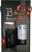 Вино Barton & Guestier, "Reserve" Merlot, Pays d'Oc IGP, gift box with glass Вино Barton & Guestier, "Reserve" Merlot, Pays d'Oc IGP, gift box with glass