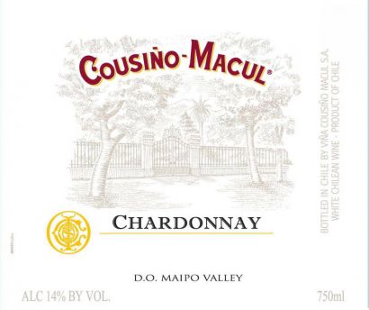 Вино Cousino-Macul, Chardonnay, Maipo Valley, 2013 - Фото 2