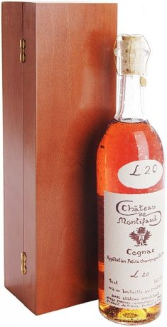 Коньяк Chateau de Montifaud 20 Years Old, Fine Petite Champagne AOC, wooden box, 0.7 л - Фото 1